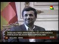 Presidente de Irán y Bolivia - Bases militares arriesgan paz en latinoamérica