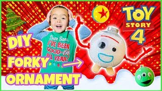 How To Make Forky Tree Ornaments | DIY Toy Story 4 Disney Christmas Decorations