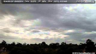 25 March 2014 - West Facing WeatherCam Timelapse - KanivaWeather.com