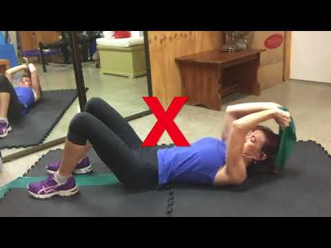 How to… Crunch with Resistance Band
