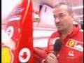 In Ferrari Formula 1 box with Nigel Stepney