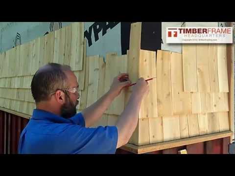 how to fasten cedar shakes