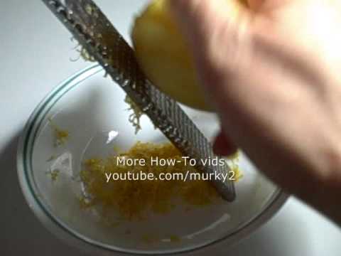 how to do lemon zest