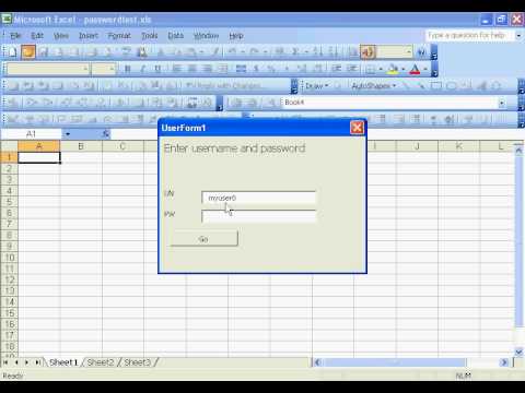 how to set password for excel