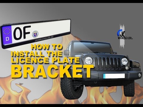 jkwrangler.de – Jeep JKU – How to install the licence plate bracket (Kennzeichenhalter)