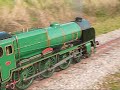 Southern steam locos at Eastleigh Lakeside Steam Railway