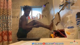 Speed Showers on stream to prove he’s not stinky… ?