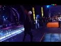 Robbie Williams playing football with Marcelo Tinelli