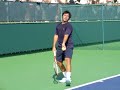 Watch in high quality: http://www.youtube.com/watch?v=E3dZjJ7ufZQ&fmt=18Sebastien Grosjean practicing with Jo-Wilfried Tsonga on Tuesday, March 11th 2008 at the Pacific Life Open.