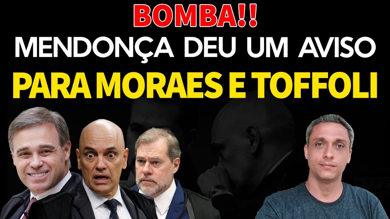 BOMBA!! André Mendonça avisa que não vai proteger Moraes e Toffoli no caso MASTER