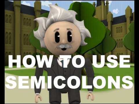 how to use the semicolon