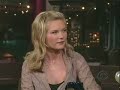 Kirsten Dunst showing legs on Late Show