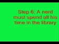 how to be a nerd