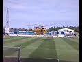 Helicopter at Brunton Park
