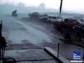 Amazing video: Tornado tosses cars