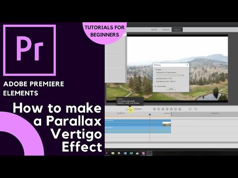 How to create a Parallax / Vertigo Effect in Adobe Premiere Elements 2019 | Thompson Tutorial