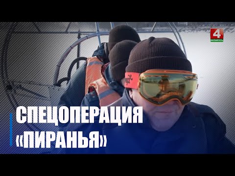 Корреспондент ТРК «Гомель» ездила на «Пираньи» к рыбакам на озеро видео