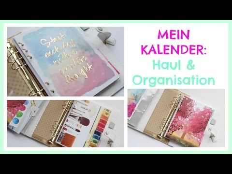 MEIN KALENDER - HAUL, ORGANISATION & UNPACKING Webster Pages Unpacking