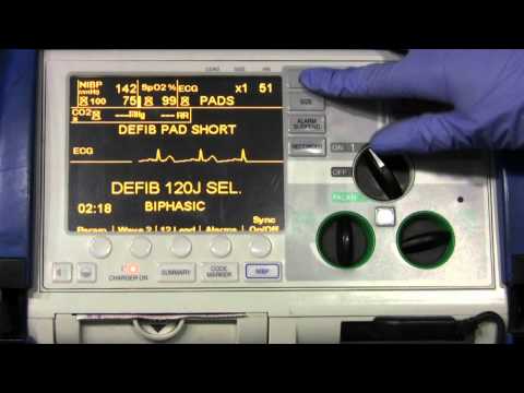 Zoll)) - This is a quick instruction of basic and advanced options of the Zoll monitor. It reviews NiBP, pulse oximetry, manual mode, defibrillation, synchronized car...