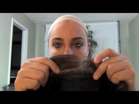 how to properly put on a wig