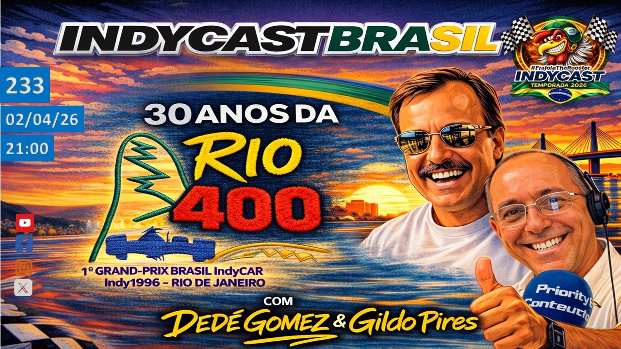 IndyCast Brasil #233 #Celebração #Histórico - os 0 anos da Rio 400 em 1996