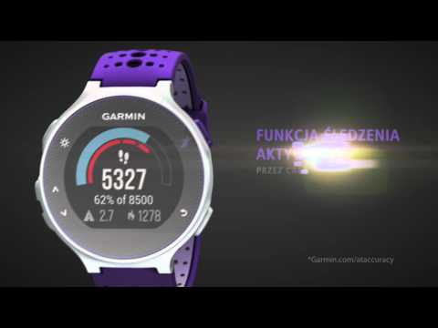 Zegarek sportowy z GPS GARMIN Forerunner 230 HRM Fioletowo-biały
