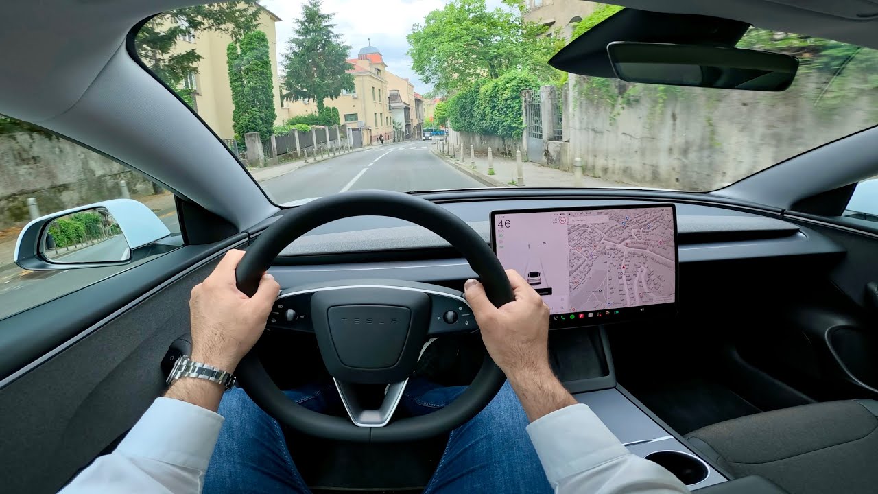TESLA MODEL 3 RWD Standard 2026 - city POV day test drive (European spec)