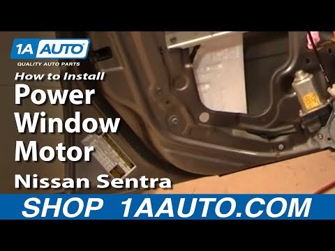How To Install Replace Power Window Motor or Regulator Nissan Sentra 00-06 1AAuto.com