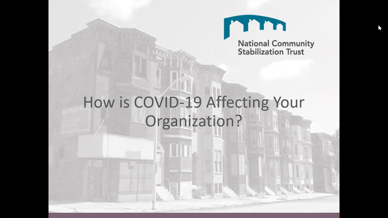 Community Impact Briefing: How is COVID-19 Affecting Your Organization? (March 25, 2020)