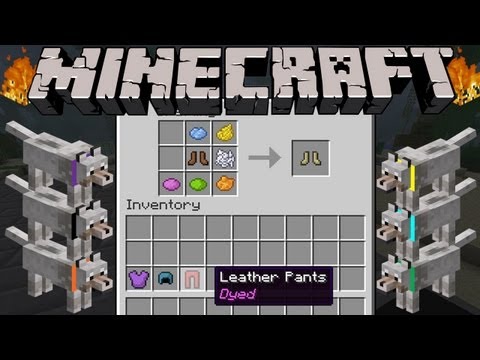 how to dye iron armour in minecraft