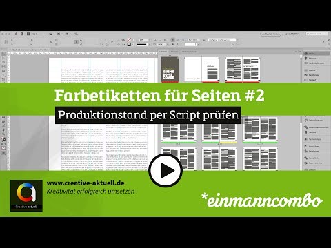 InDesign: Produktionsstand über Farbetiketten per Script prüfen
