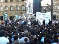Lezione di Margherita Hack in piazza della Signoria a Firenze