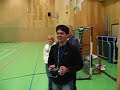 Paulo flyger inomhus med Mystic-planet Paulo flyger inomhus med Mystic-planet