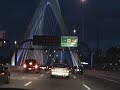 Boston MA at Night, I-93 Bridge & Tunnel