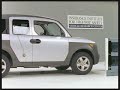 Crash Test 2003 Honda Element ( 5 M.P.H) Front into Flat Angled Barrier IIHS
