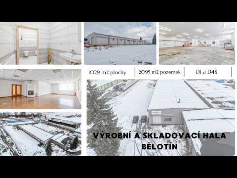 Video Prodej výrobní a skladovací haly v Bělotíně