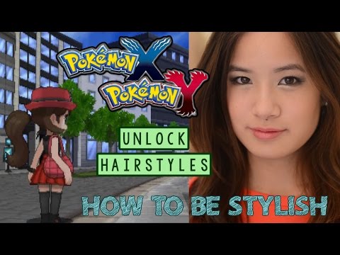 how to unlock new hairstyles in pokemon x