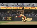ceremonial first pitch - somersault throw