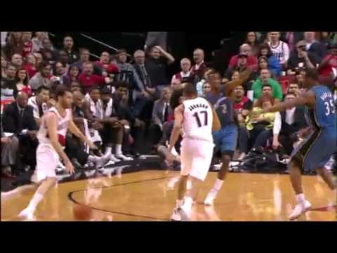 Rudy Fernandez to Chris Johnson’s Alley-Oop