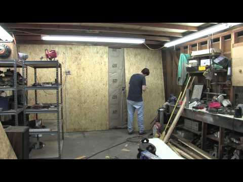 how to insulate garage walls
