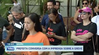 PREFEITA DE BAURU CONVERSA COM A IMPRENSA SOBRE A GREVE_2