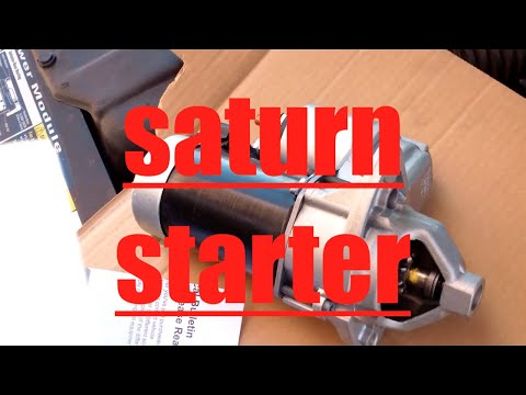 DIY How to install replace the starter on a 1999 Saturn SL2
