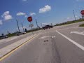 Crystalyte 5303 Bicycle riding in 50mph lane