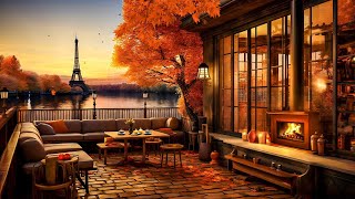 Cozy Autumn Coffee Shop Ambience & Smooth Jazz