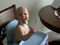 enjoying ice  cream   pie
