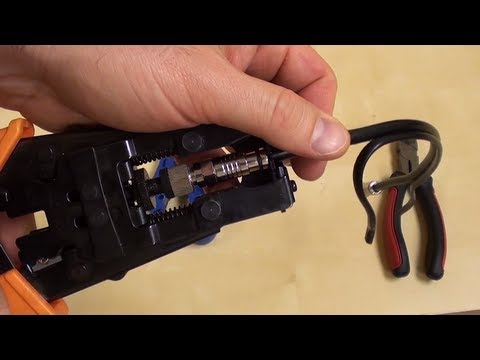 how to attach connectors to rg6 cable