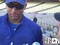 Ozmatli hangs with the Dodgers