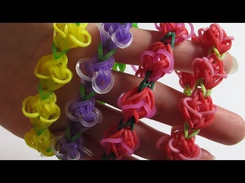 Как сделать из резинок цветов