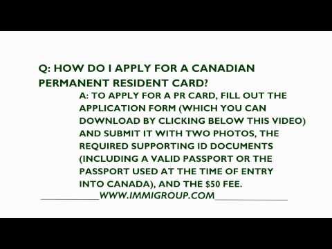 how to apply pr for canada
