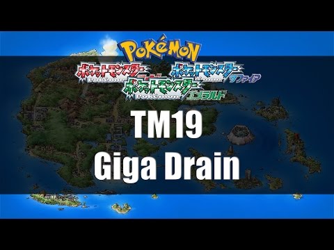 how to get giga drain in emerald